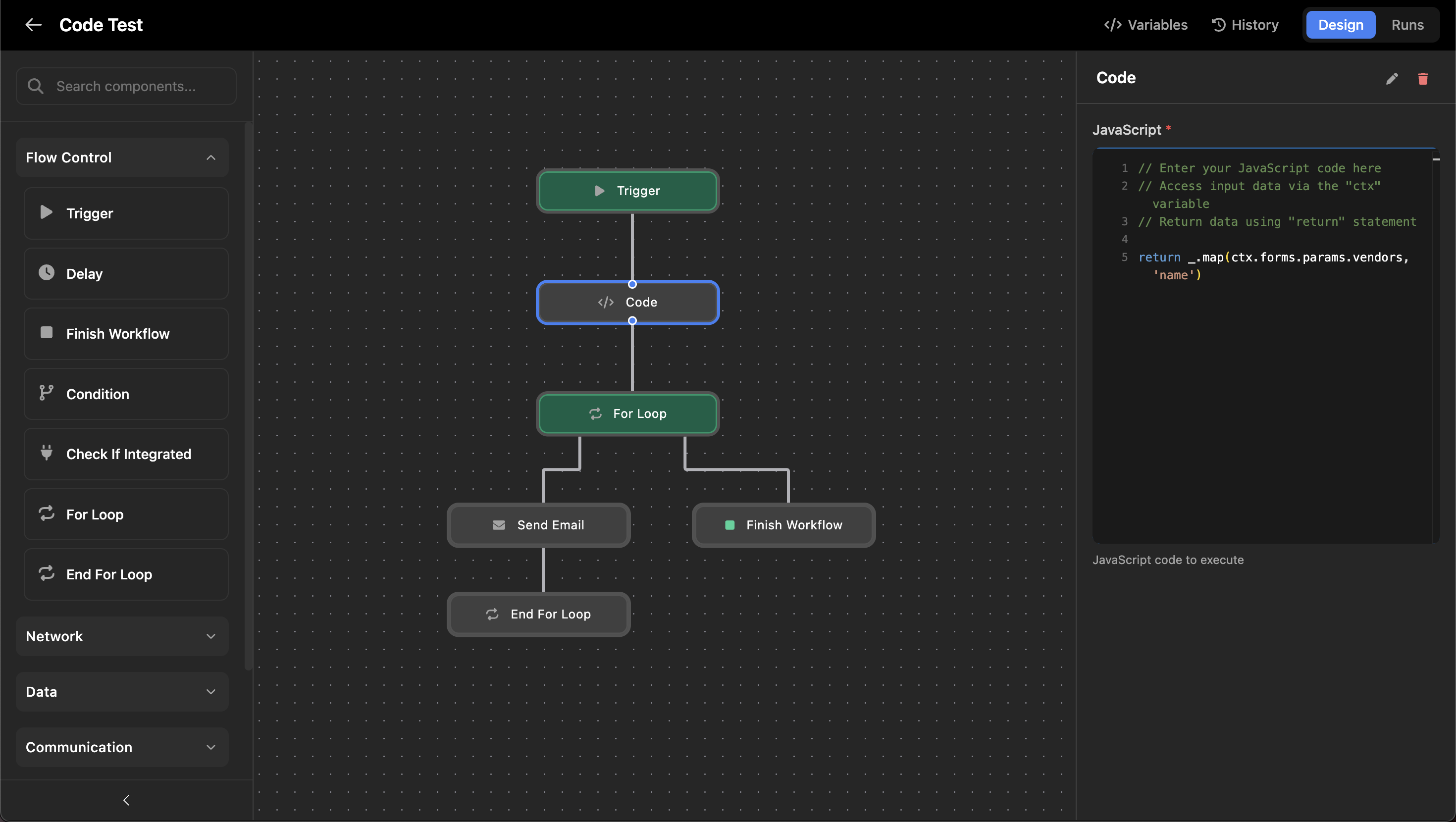 Now in Triggr: Javascript Code Execution